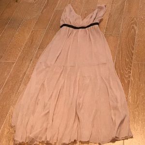 {Alice + Olivia} Long Blush Pink Dress